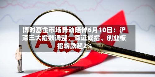 博时基金市场异动陪伴6月10日：沪深三大指数调整	，深证成指	、创业板指均跌超2%-第2张图片