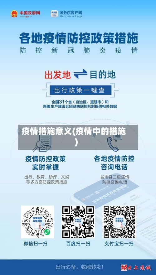 疫情措施意义(疫情中的措施)